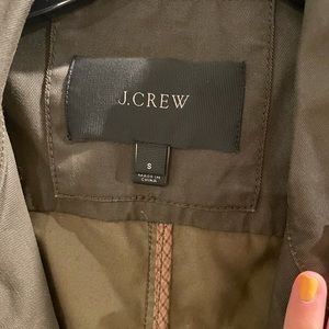 J.Crew army green jacket with gold bottons